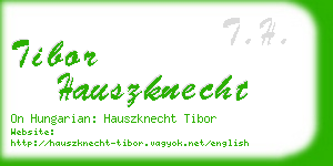 tibor hauszknecht business card